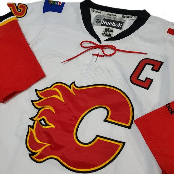 Youth Reebok Calgary Flames #12 Jarome Iginla Jersey - Picture 2 of 7